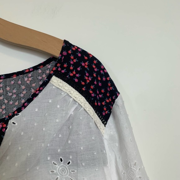 Matilda Jane Snow Globe Boho Peasant Floral Swiss Dot Puffed Blouse XXL - Picture 10 of 14